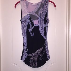 New York & Company V neck sleeveless blouse XS